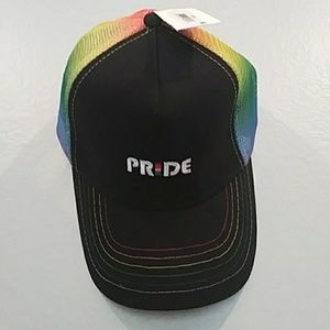 Pride Black and Rainbow Trucker Hat